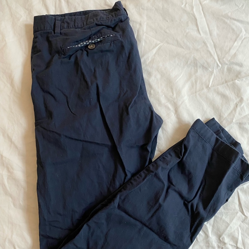 Bonobos navy blue slim fit chino pants